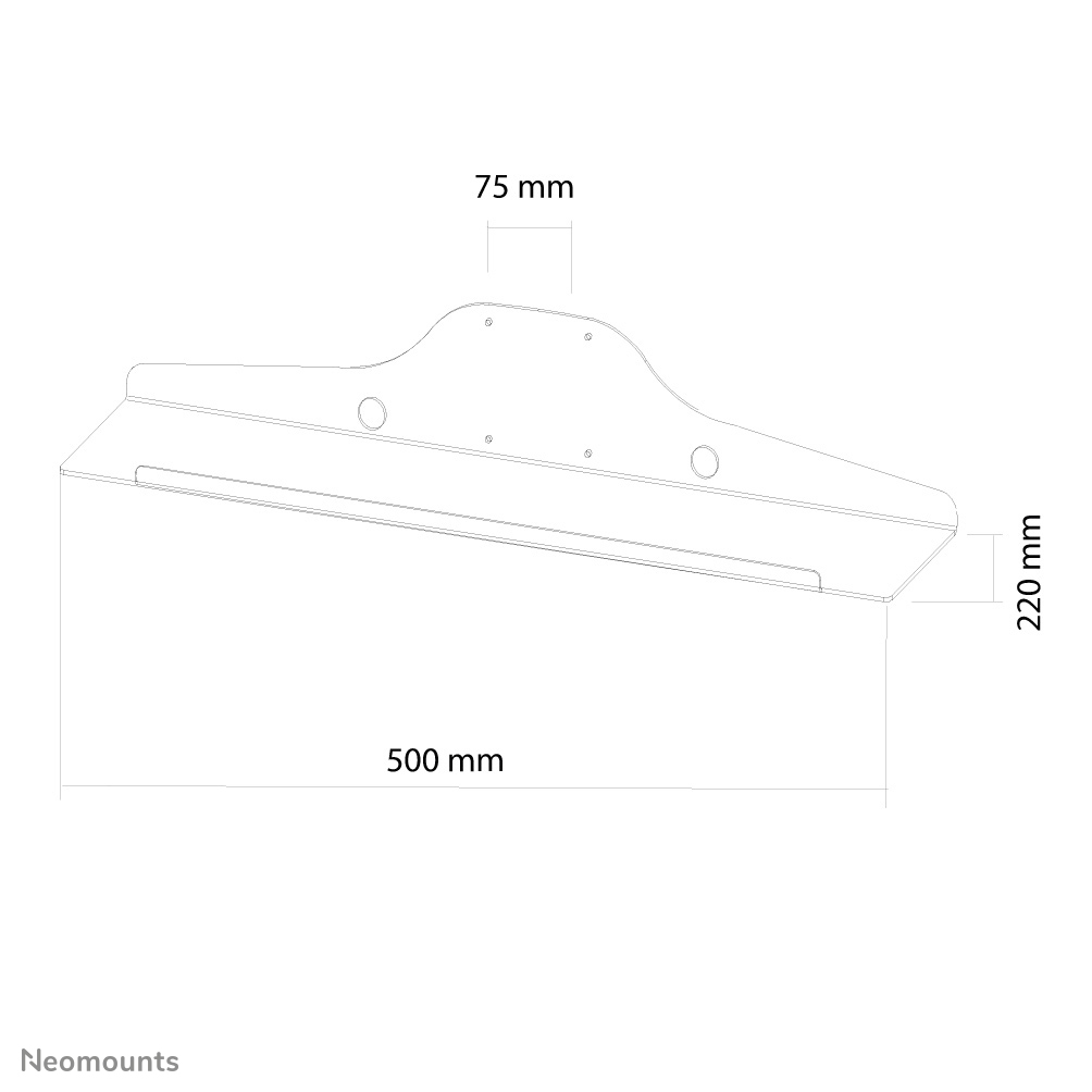 Neomounts KEYB-V050 Tastatur-/Maushalter - B 50 cm